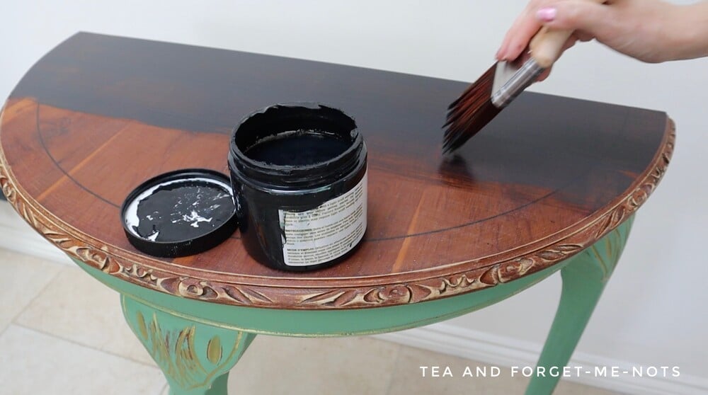 How To Paint a Table - DIY Black Painted Furniture – Tea and Forget-me-nots