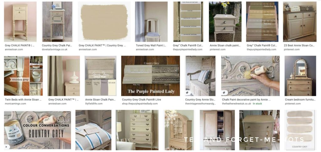 Annie Sloan Country grey search - best paint colors for furniture