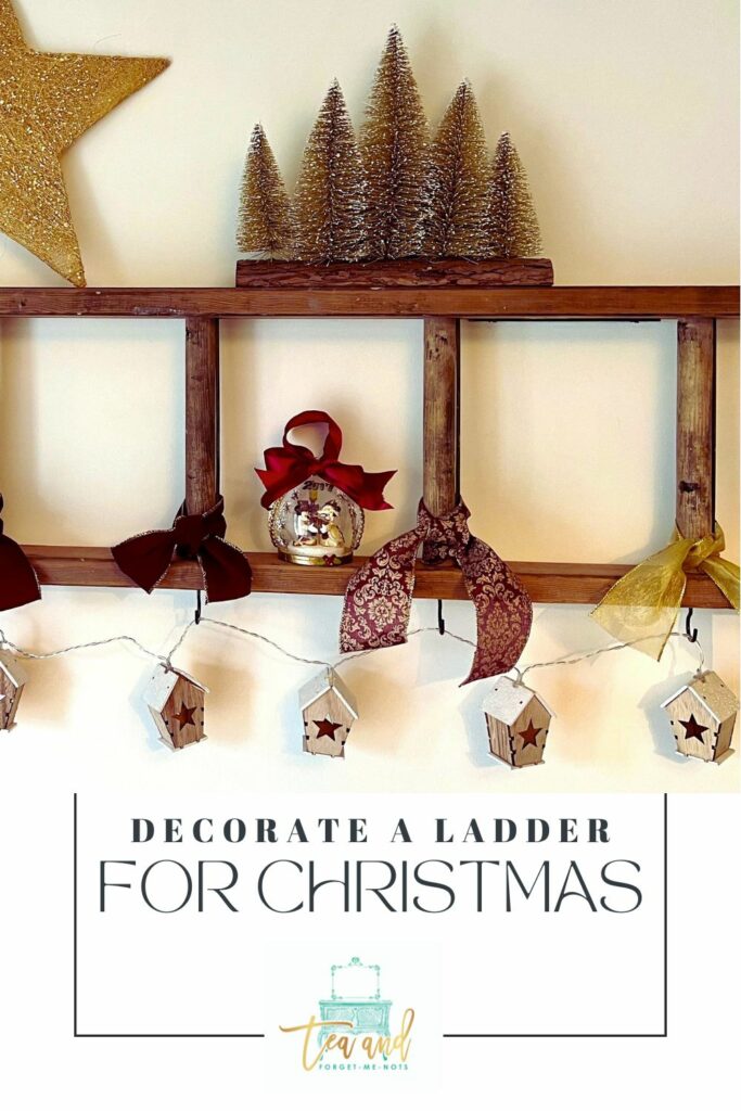 DECORATE A LADDER FOR CHRISTMAS