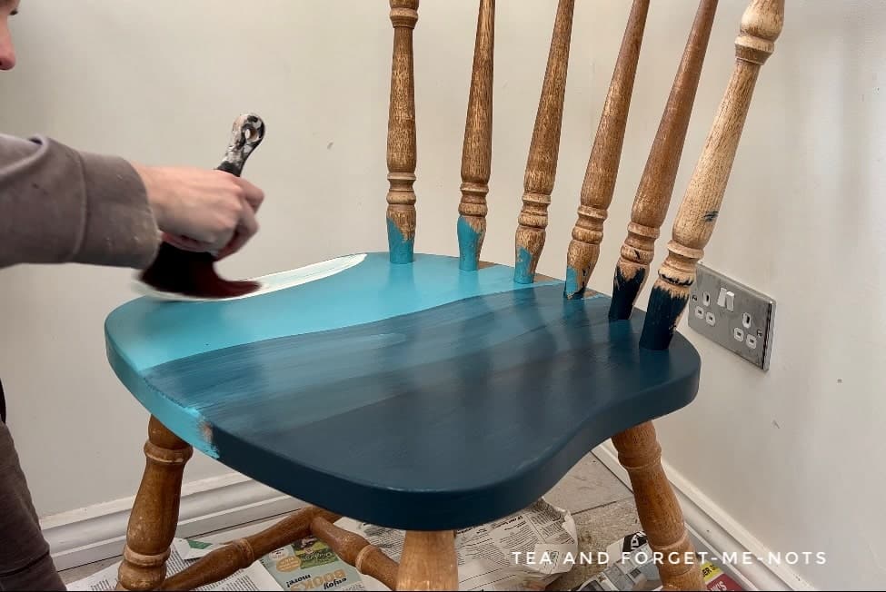 How To Paint Wooden Chairs Blending With Clay Paint Tea And Forget