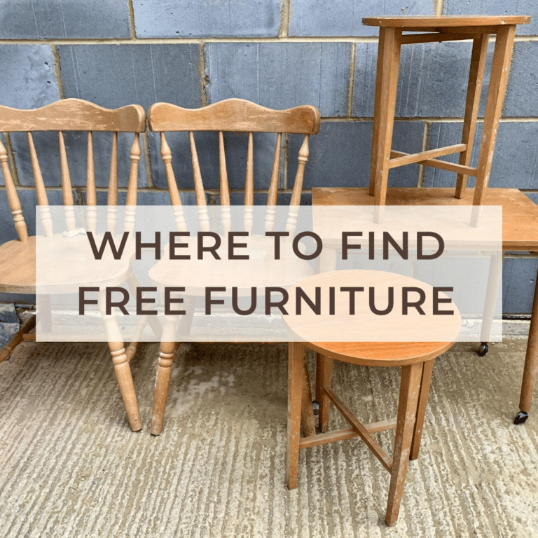 How and where to find free furniture to upcycle