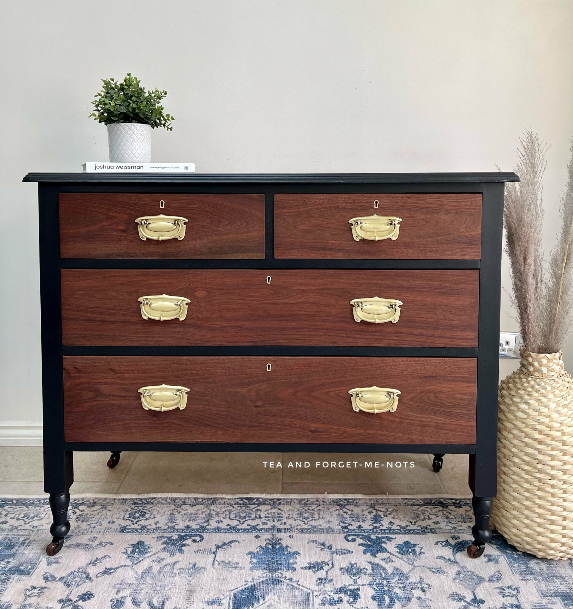 How to make an on-trend painted and wood dresser – Tea and Forget-me-nots