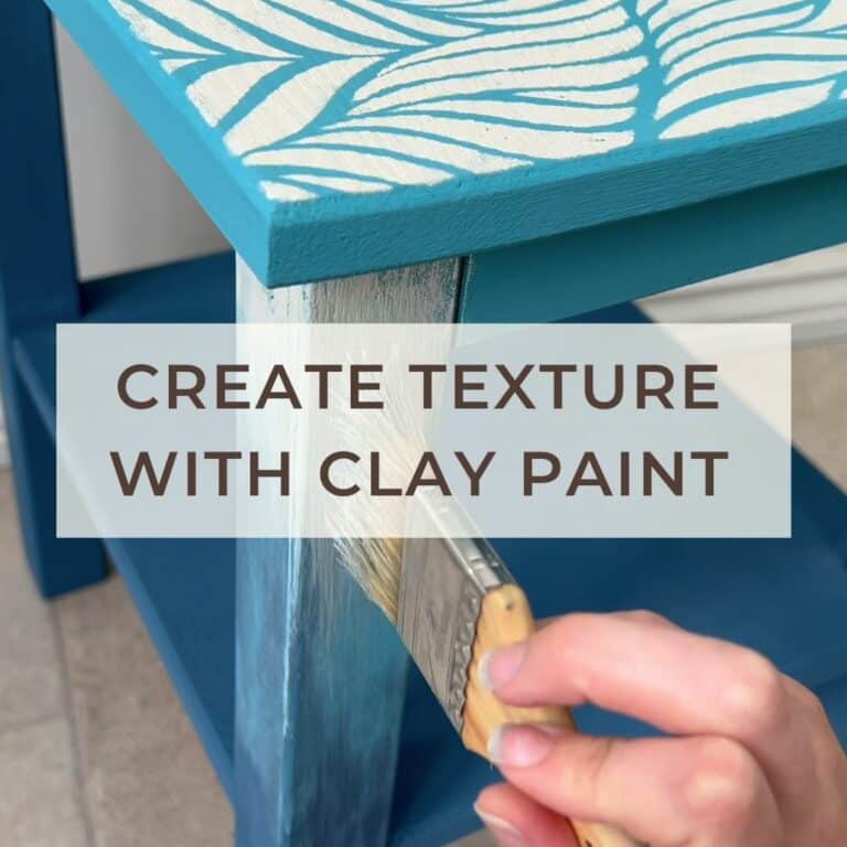 Create a beautiful textured look with clay paint