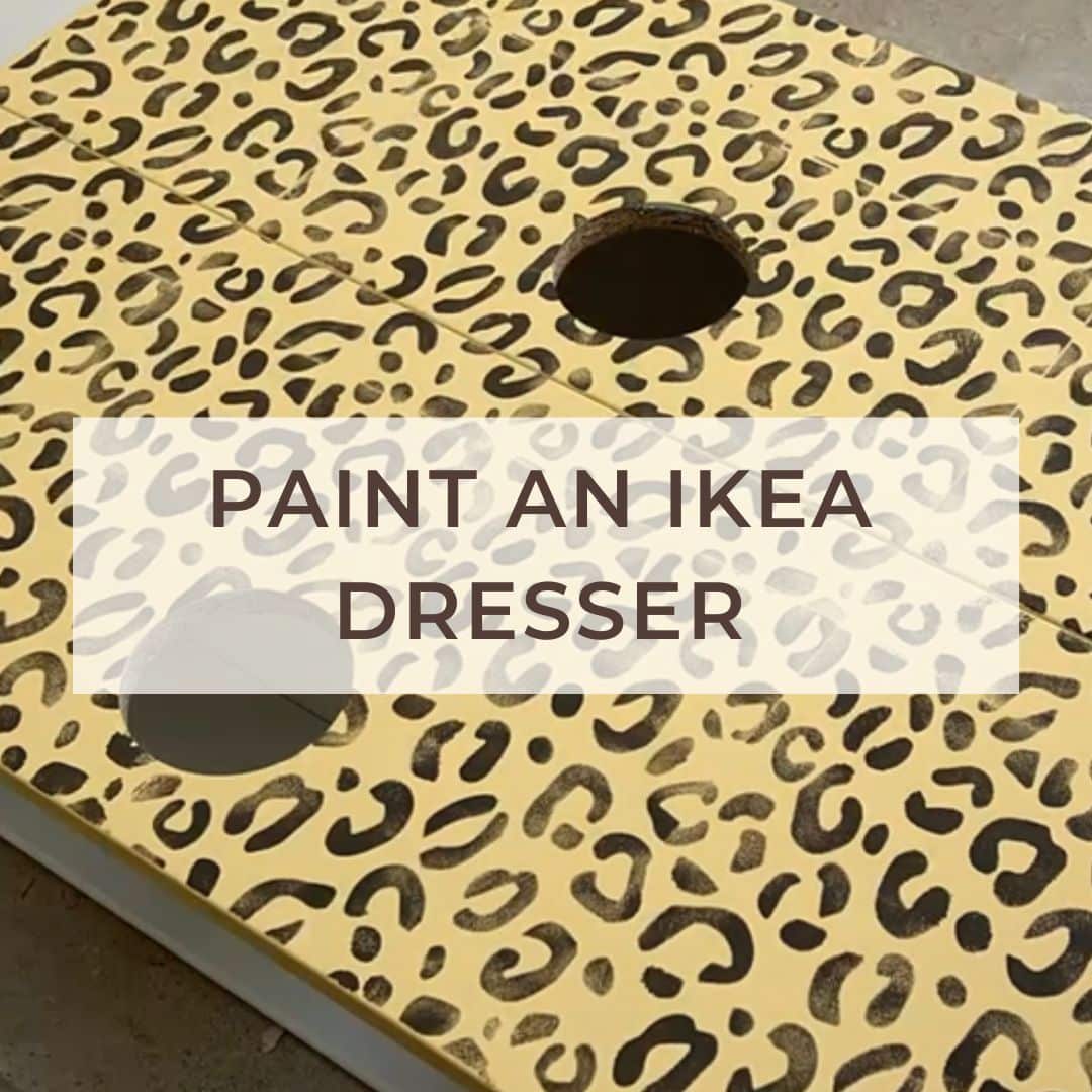 Blog title paint an Ikea dresser