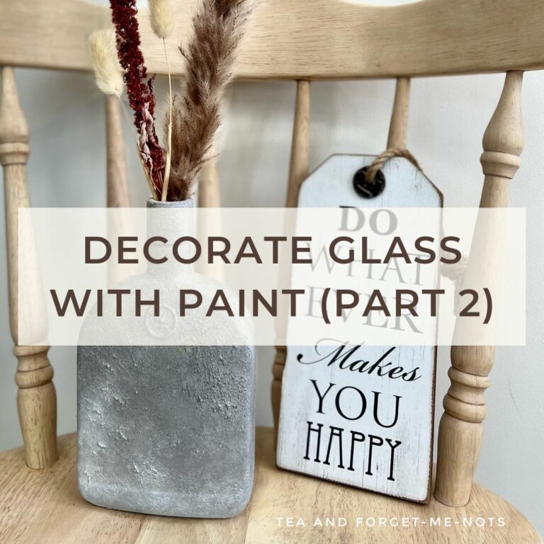How to decorate glass bottles with paint for home decor (part 2)