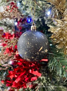 Black and gold bauble