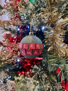 Scrabble tiles bauble Christmas Paint Night Ideas