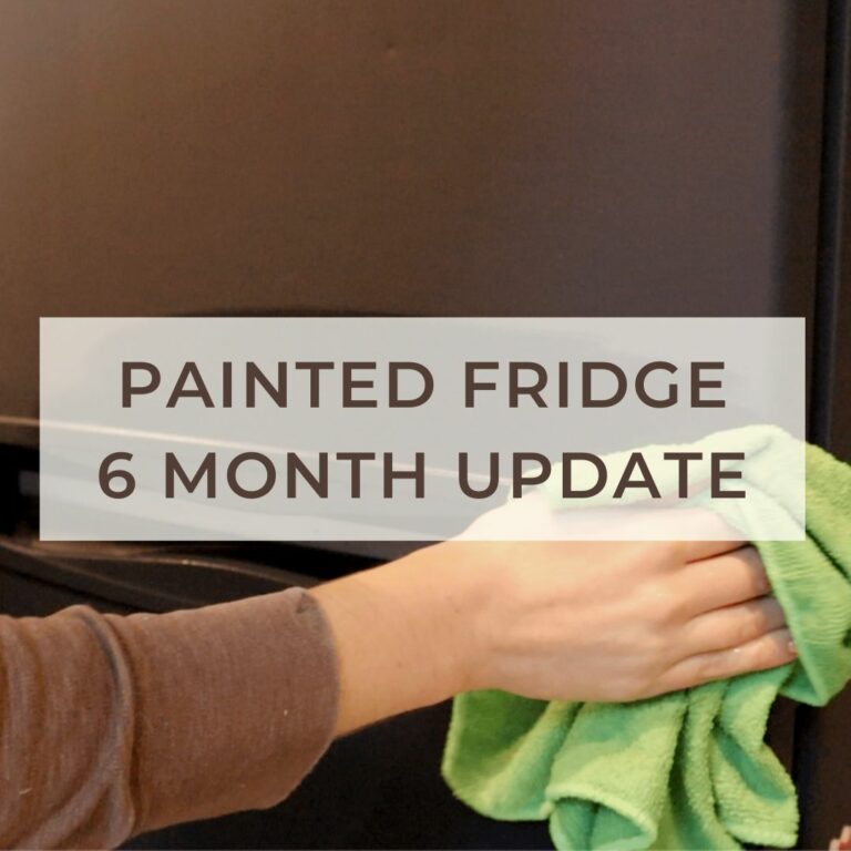 How to paint a fridge – 6 month update