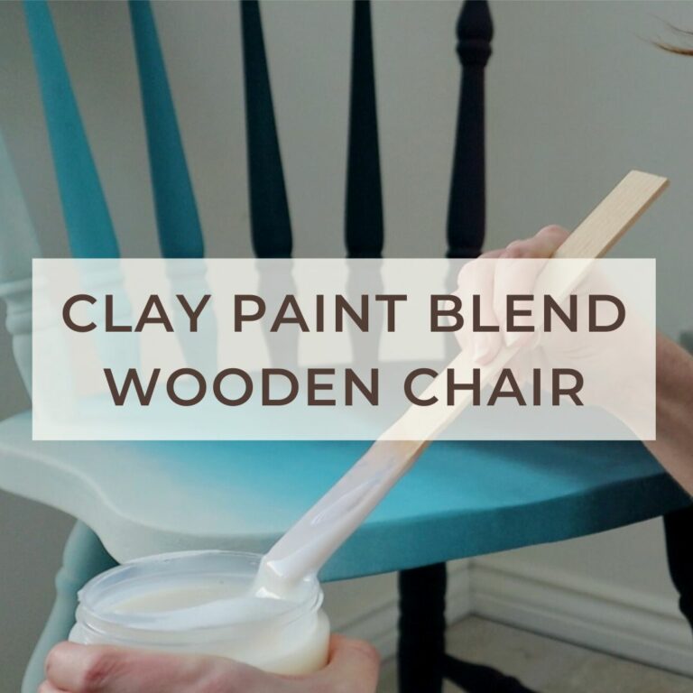 How to Paint Wooden Chairs (blending with clay paint)