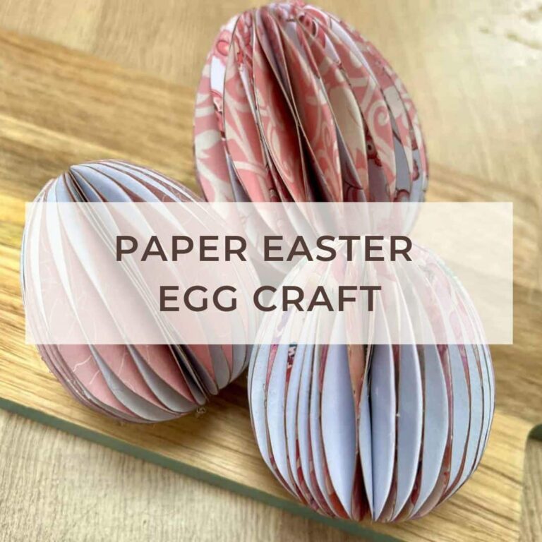 paper easter egg craft post